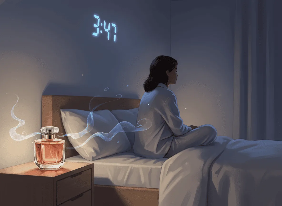 Capa do post O Ritual de Perfume ao Acordar no Meio da Noite: Quando a Fragrância se Torna sua Companheira de Madrugada