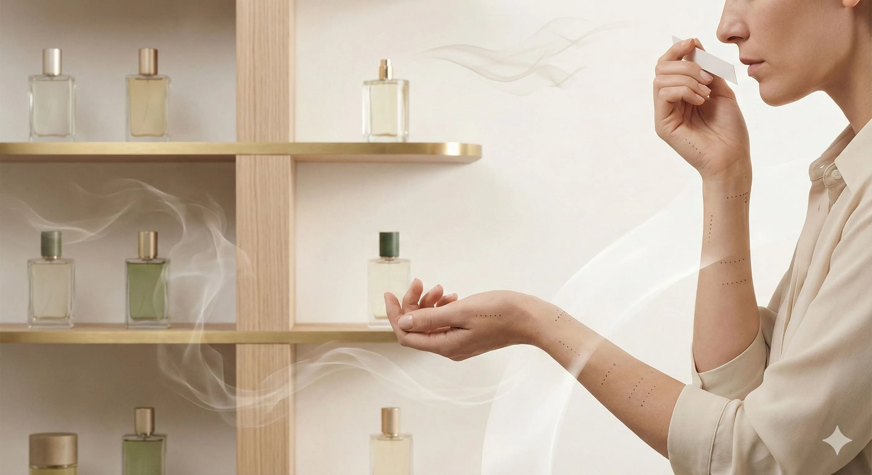 Slide A Técnica Profissional para Testar 10 Perfumes Sem Confundir o Nariz